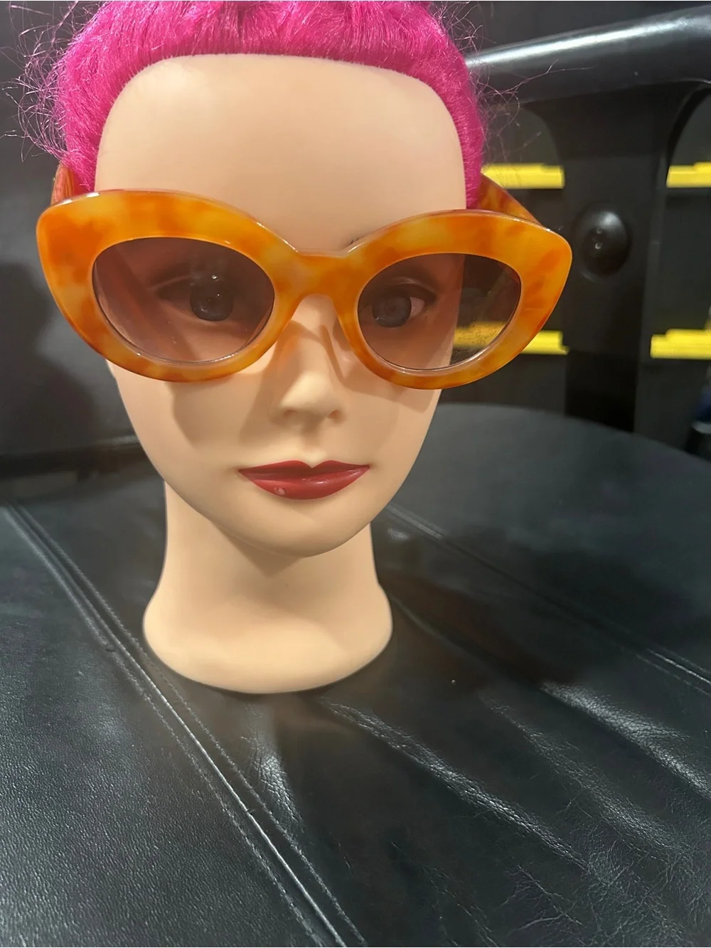 Retro Cat-Eye Sunglasses in Amber Tortoise - Women Accessories